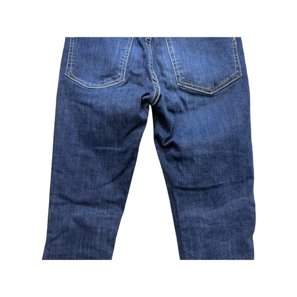 Express Denim Perfect Mid Rise Ankle Legging Stretch Jeans Size 0R Blue - Picture 12 of 13